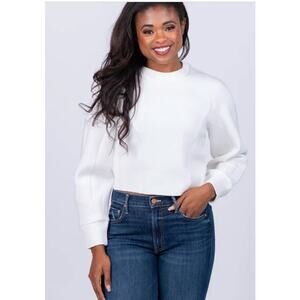 dh New York Women's WHITE Parker Scuba Top in White Sz XS NWT 198